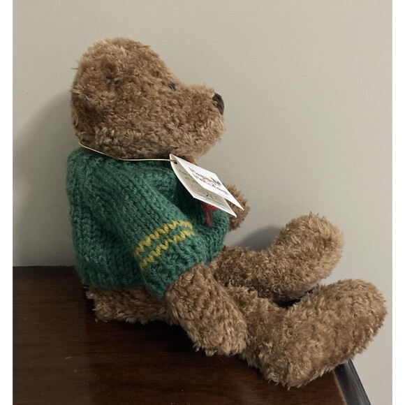 GUND 100 YEARS CELEBRATION Teddy Bear 9676 PLUSH 1998 NWT GREEN SWEATER - Picture 4 of 16